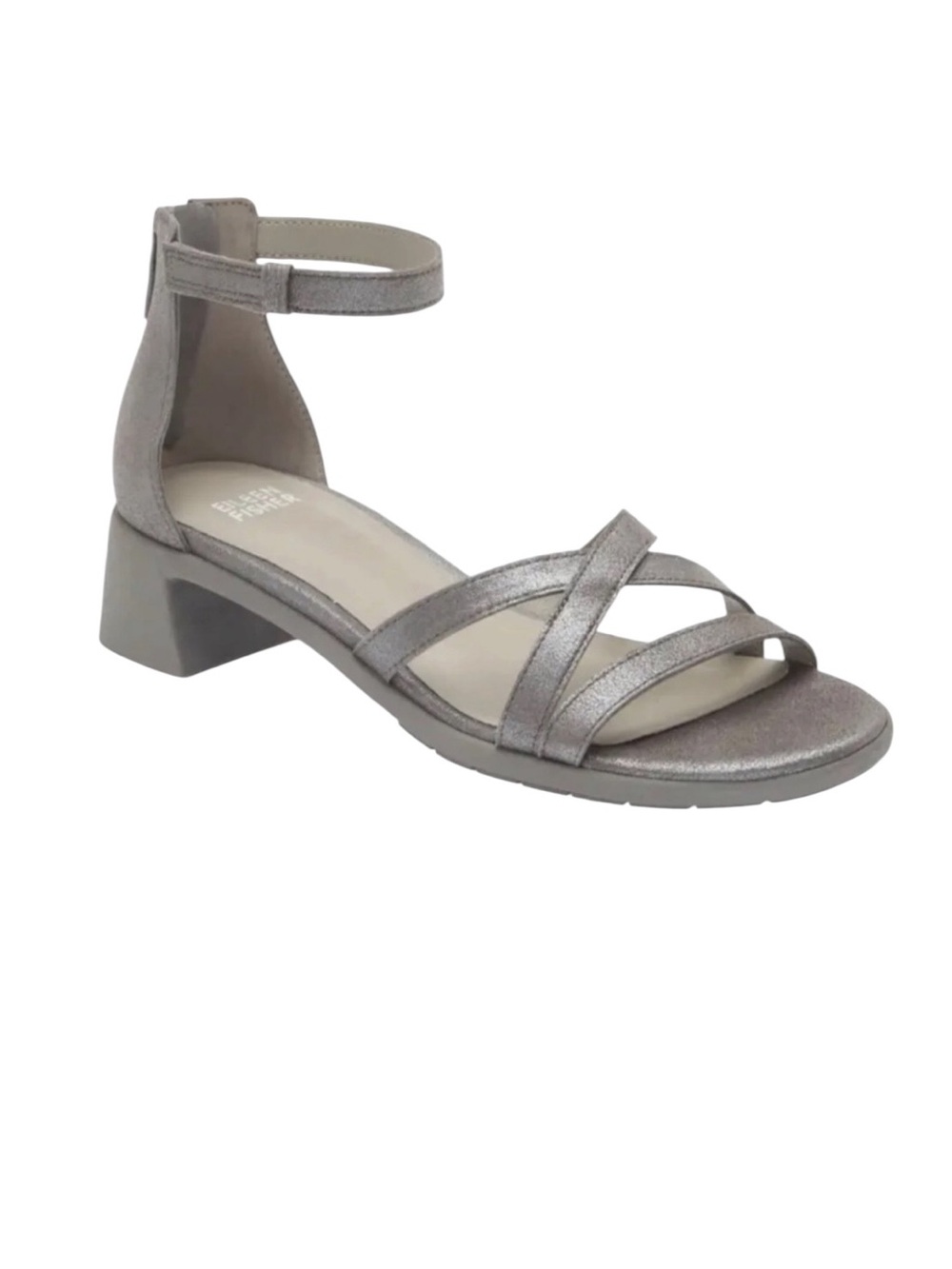 Eileen‎ Fisher Noni Ankle Strap Low Heel Sandals